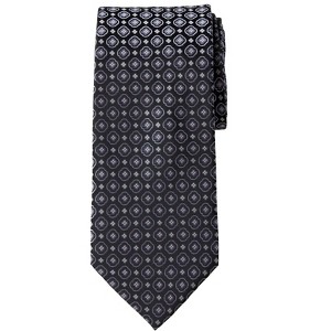 KingSize Men's KS Signature Collection Extra Long Classic Geo Tie - 1 of 2