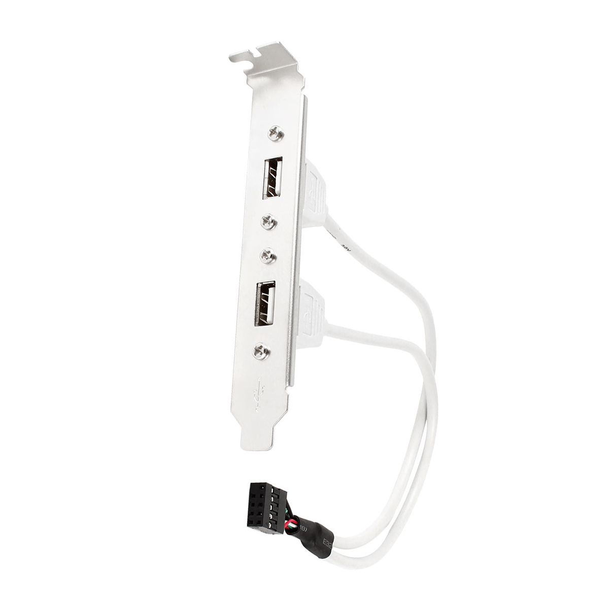 Unique Bargains Plastic Metal 30cm Dual USB 2.0 A Female Electronics Cable Connectors 1 Pc - thumbnail 4