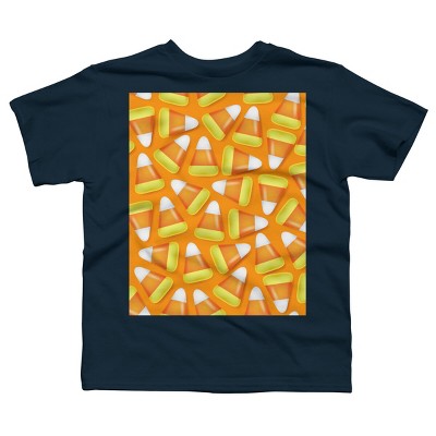 Boy's Design By Humans Halloween Candy Corn By NewburyBoutique T-Shirt