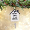 Polarx 5.0 Inch We Said Yes To The Address W/Dangling Key Christmas Tree Ornament , Christmas Decor Home Key Realty (1PC) - 2 of 4