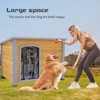 Kumasinova 45" Solid Wood Dog House for Outdoor and Indoor Use,Insulated Dog Kennel with Waterproof Curtain & Mat,Large Dog Crates for Medium Dogs - 3 of 4