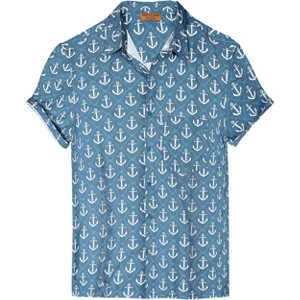 HAPPY BAY Men's Hawaiian Shirts Short Sleeve Button Down Shirt Mens Hawaii Shirts Boho Holiday Casual Summer Beach Shirts for Men - 1 of 4