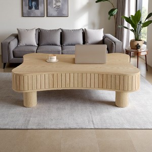 42" Lift-Top Coffee Table with Fluted Panels - 1 of 4