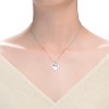 Guili Chic White Gold Plated Bow Tie on Heart Shaped Pendant - 3 of 3