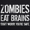 Toddler Funny T Shirts Zombies Eat Brains Dont Worry Youre Safe Sarcastic Halloween Graphic Novelty Tee For Young Kids - Crazy Dog Toddler T Shirt For - 2 of 4