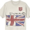 Team Gear England  Men’s Unbleached Cotton Vintage Oversized Boxy Tee-Large - 2 of 4