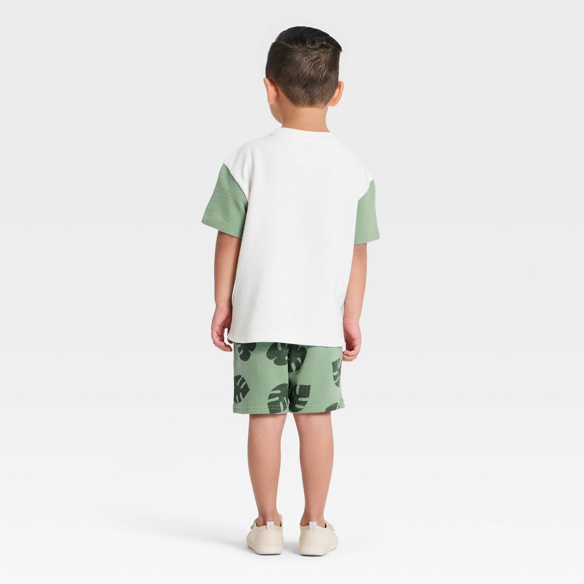 Toddler Boys' Short Sleeve Sweatshirt and Shorts Set - Cat & Jack™ - thumbnail 6