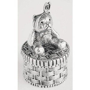Royal Selangor 016498R Teddy Bear Toothbox, Pewter - 1 of 1