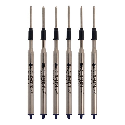 Monteverde Medium Ballpoint Refill For Lamy Ballpoint Pens 6/Pack Blue/Black L133BB