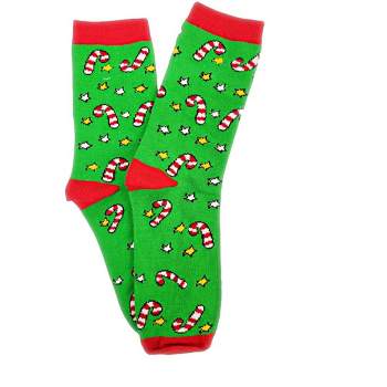 Christmas Holiday Socks (Women's Sizes Adult Medium) - Candy Cane / Medium from the Sock Panda