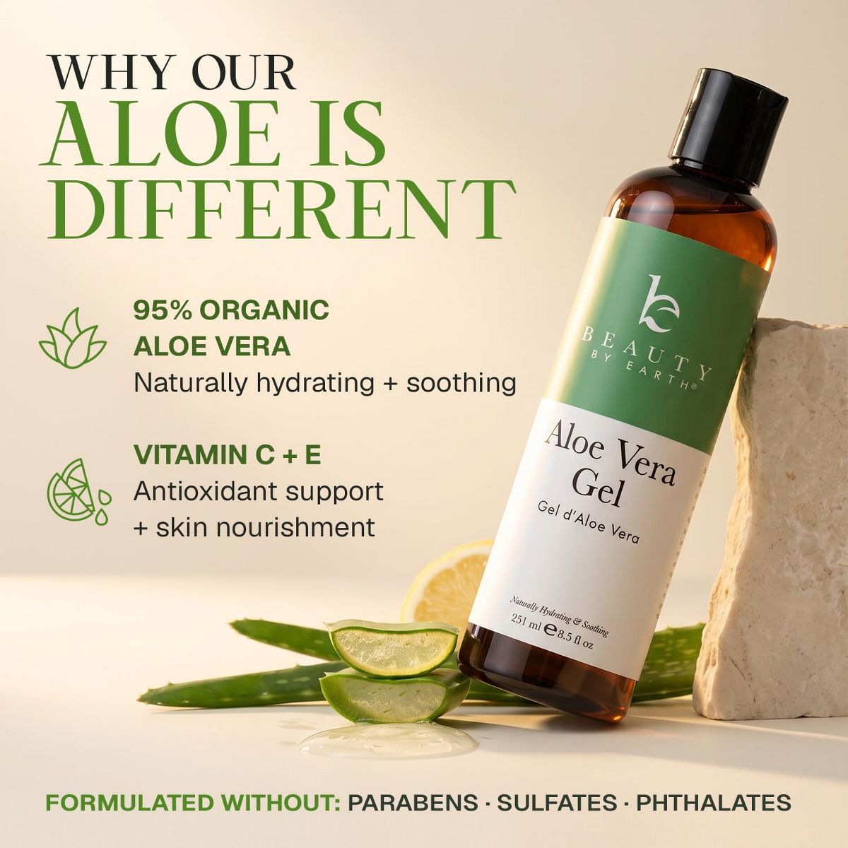 Beauty by Earth - Aloe Vera Plant for After Sun Lotion - thumbnail 5