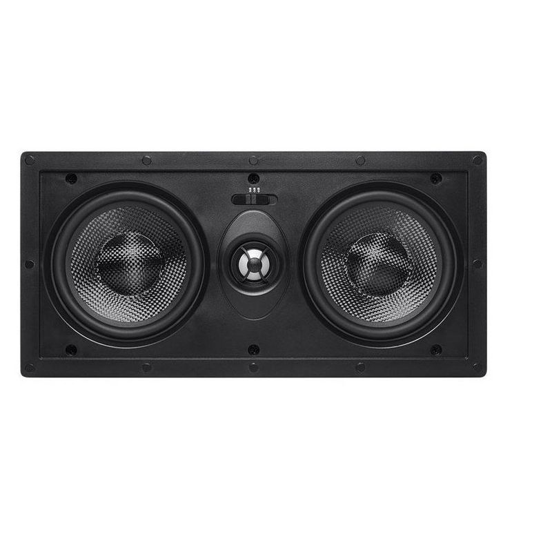 Monoprice 2-Way Carbon Fiber In-Wall Center Channel Speaker - Dual 5.25 Inch (Single) - Alpha Series, 3 of 7