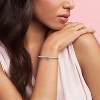 Sterling Silver Clear CZ Spacer Charm - Sparkling Bracelet Jewelry Gift for Women - 3 of 4