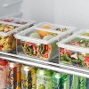 Attop Airtight Bento Box Clear Food Storage Containers Set of 3 Microwave Dishwasher Freezer Safe Durable BPA Free Stackable Meal Prep - 4 of 4