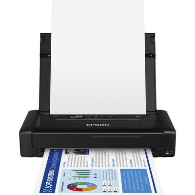 Epson WorkForce WF-110 Inkjet Printer - Color - 14 ppm Mono / 11 ppm Color - 5760 x 1440 dpi Print - 20 Sheets Input - Wireless LAN