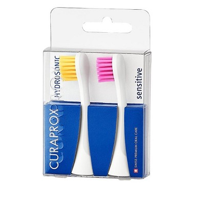 Curaprox Brush Head Sensitive yellow/pink 2 pcs - Premium Oral Care