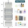 PAVILIA Hanging Toiletry Bag Travel Women Men, Foldable Cosmetic Organizer, Water Resistant Makeup Accessories Essentials Kit - 2 of 4