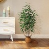 DR.Planzen Artificial Eucalyptus Tree, 4Ft Potted Faux Plants for Indoor Livingroom and Home Decor - 2 of 4