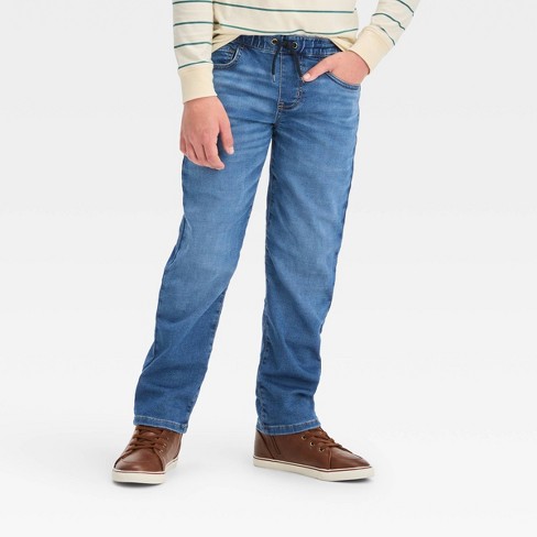 Boys' Stretch Bootcut Fit Jeans - Cat & Jack™ Light Wash 4