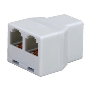 RCA TP270WHR Modular In-Line Phone Splitter, White - 1 of 4