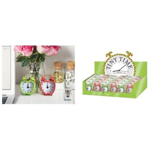 Manual Woodworks and Weavers Mini Travel Alarm Clock, Assorted Solid Colors - 1 of 3