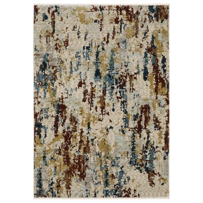 Oriental Weavers Capella CAP11 Beige / Multi Indoor Area Rug - 6'7" x 9'6"