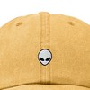 Dalix Lil Alien Embroidered Cotton Cap Outdoor Space Nature Dad Hat Mens - 2 of 4