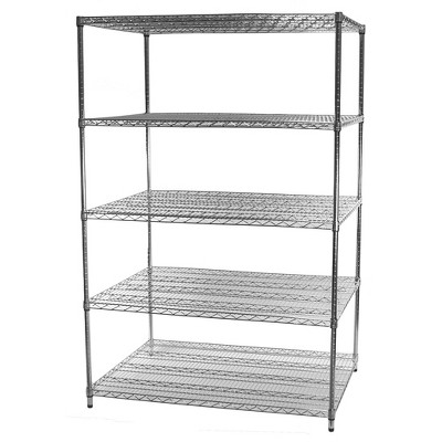 Shelving.com Chrome Wire Shelving with 5 Tier Shelves -