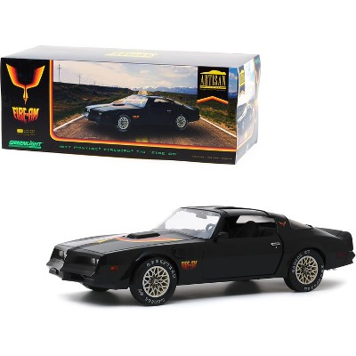 1977 Pontiac Firebird Trans Am T/A "Fire Am" by Very Special Equipment Black w/Hood Bird 1/18 Diecast Model Car by Greenlight