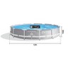 Intex 26710EH Prism 12ft x 30in Metal Frame Outdoor Above Ground Round Swimming Pool with Protective Canopy (Filter Pump Not Included) - 3 of 4
