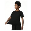 Mocamel 3 piece set Youth Quick Drying Sweat Wicking Short-Sleeved Sportswear Boy T Shirt Simple and Stain Resistant - 3 of 4