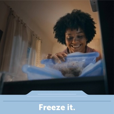 Blue Medium Silicone Freezer-to-Oven Bowl, 32 oz