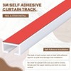 16.4 Ft Self Adhesive Ceiling or Wall Curtain Track No Drill Curtain Rod for RV Cabinet Closet Bathroom Easy Install No Damage - 3 of 4