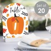 Big Dot of Happiness Fall Pumpkin - Halloween or Thanksgiving Party Double-Sided 5 x 7 inches Cards - Table Numbers - 1-20 - 2 of 4