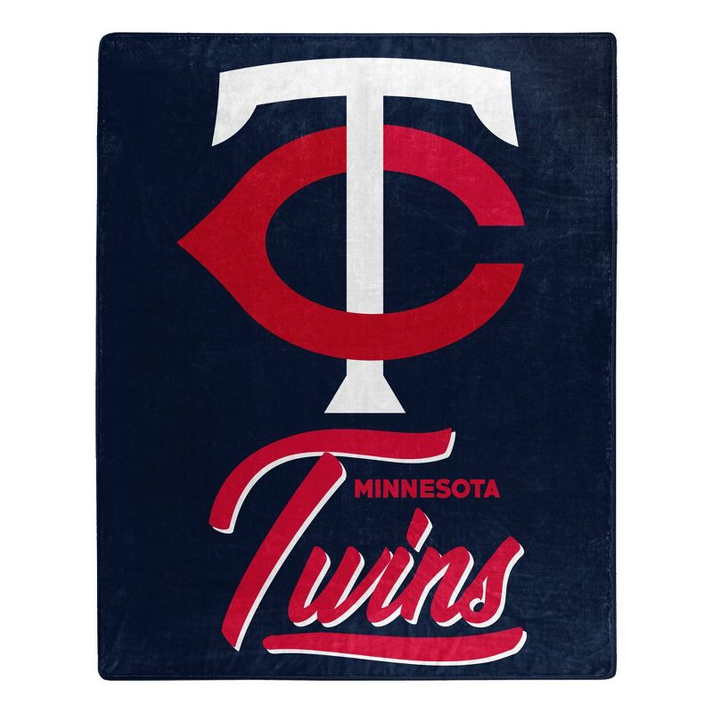 MLB Minnesota Twins 50 x 60 Raschel Throw Blanket, 1 of 4