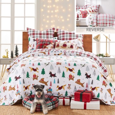 Jingle Paws Full Queen Quilt Set - Levtex Home : Target