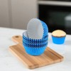 Unique Bargains Solid Color Disposable Baking Cups Aluminum Foil Greaseproof Paper 1.97"x1.18" 100 Pcs - 2 of 4