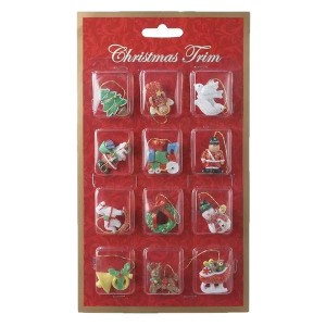 Kurt Adler Resin Ornaments for Christmas Tree, Mini Petite Treasures (Pack of 12) - 1 of 1