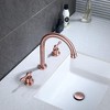 Mixxidea 3 Holes Widespread Bathroom Faucet Antique Copper - 2 of 3