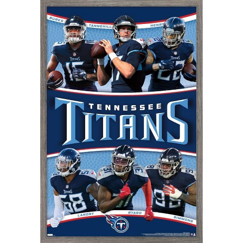 Evergreen Ultra-Thin Glazelight LED Wall Decor, Pennant, Tennessee Titans-  9 x 23 Inches Made In USA