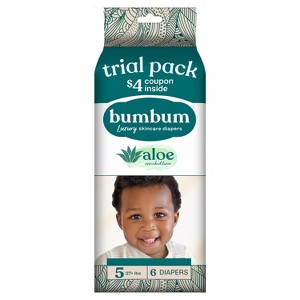 bumbum Luxury Fragrance-Free Disposable Diapers - (Select Size and Count) - 1 of 4