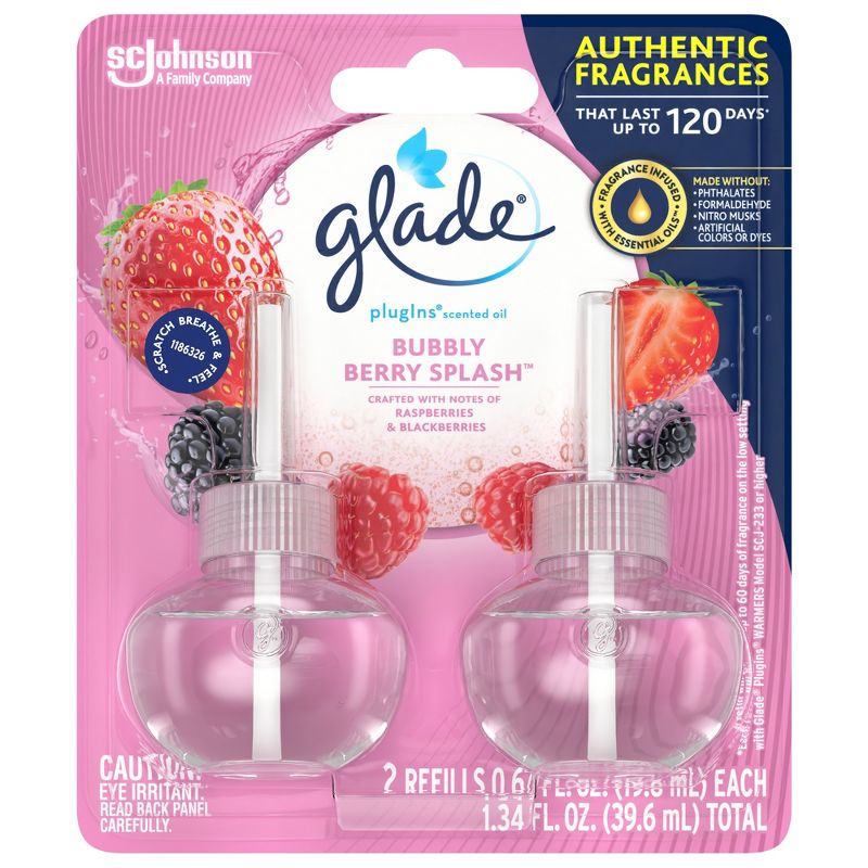 Glade PlugIns Scented Oil Air Freshener - Bubbly Berry Splash - 1.34 fl oz/2pk, 5 of 17