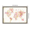 Amanti Art Midsummer World Map by Danhui Nai Canvas Wall Art Print Framed 23-in. x 16-in. - 4 of 4