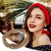Unique Bargains Women's Stripes Elastic Cross Headwrap 1 Pc - 2 of 4
