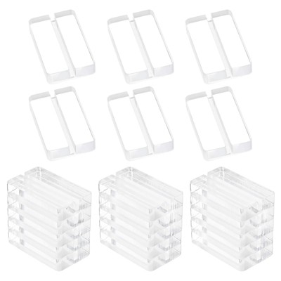 Unique Bargains Wear-Resistant Wedding Acrylic Place Card Holders with Card Slot