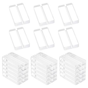 Unique Bargains Wear-Resistant Wedding Acrylic Place Card Holders with Card Slot - 1 of 4