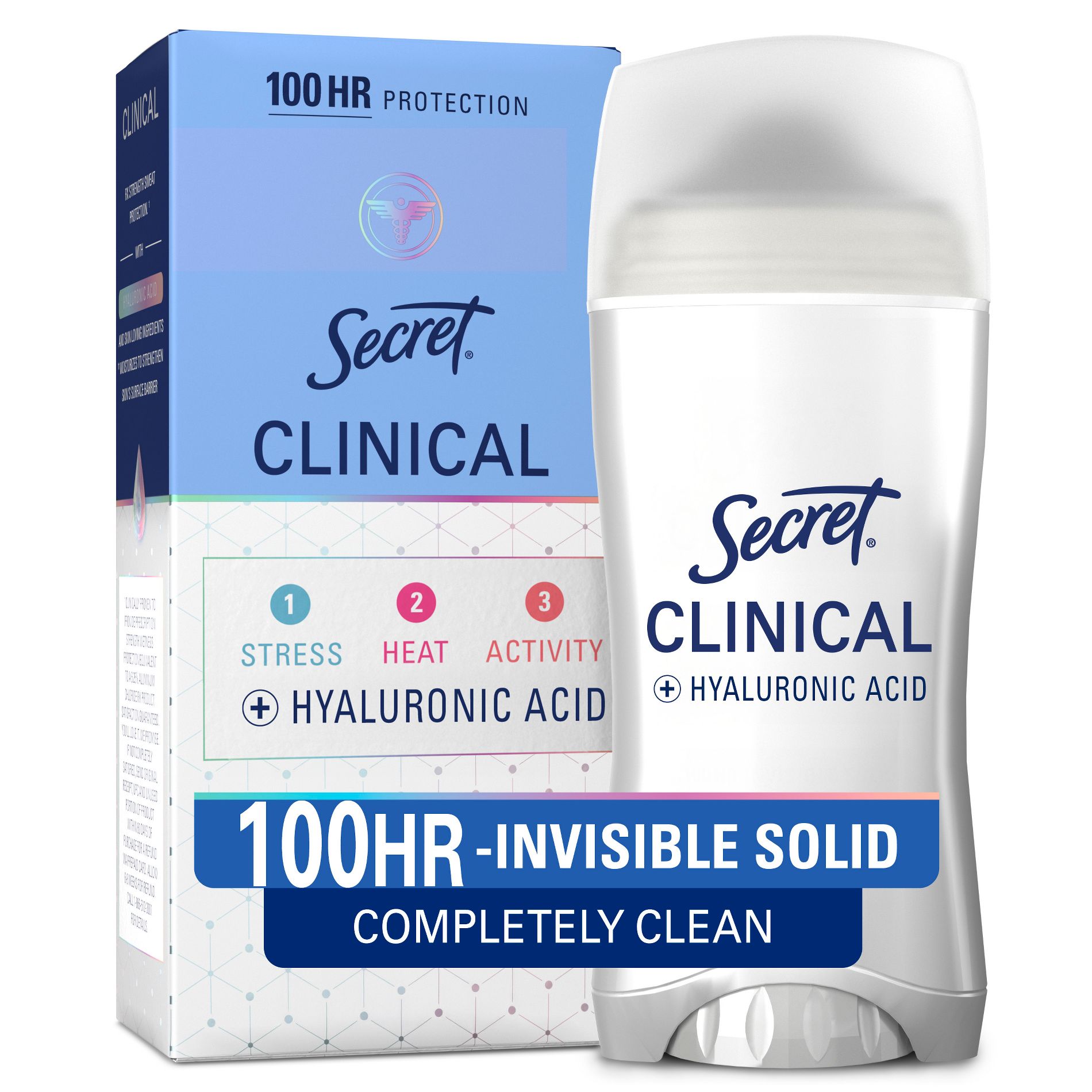 Secret Clinical Strength Completely Clean Invisible Solid Antiperspirant & Deodorant
