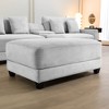 Hyleory Corduroy Oversized Comfort Ottoman for Bedroom, Living Room, Nursing Room - 3 of 4