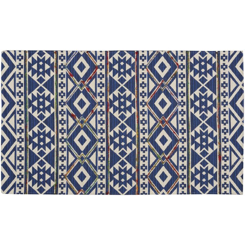 Nourison Canton CAN01 Indoor Mat - Blue 2'3" x 3'9", 1 of 7