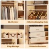 Aheaplus Freestanding Closet Organizer System with 3 Drawers - 4 of 4